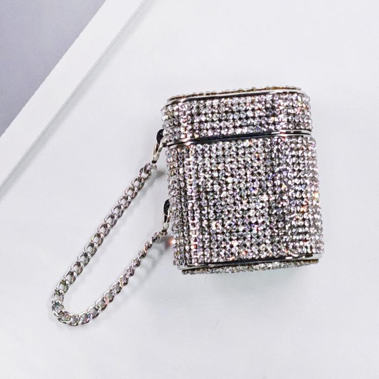 Cylindrical Diamond Bluetooth Earphone Protective Case