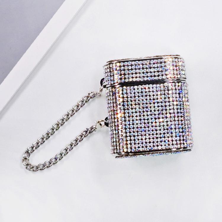 Cylindrical Diamond Bluetooth Earphone Protective Case