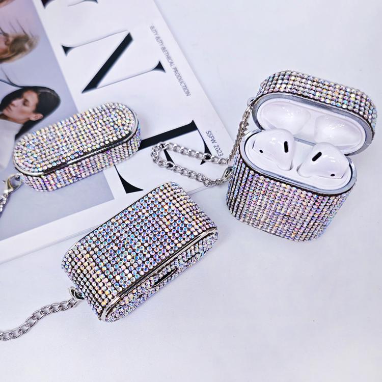 Cylindrical Diamond Bluetooth Earphone Protective Case