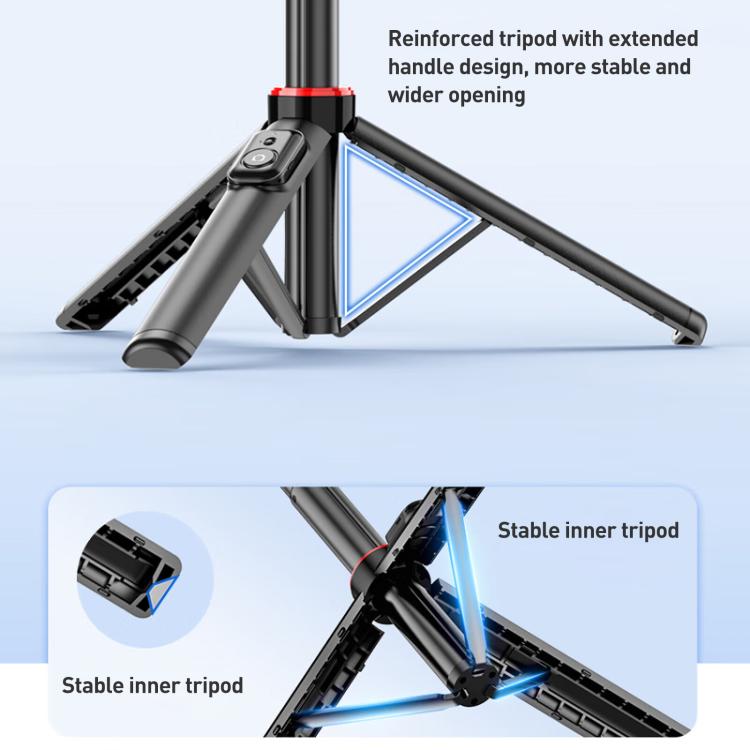 Lenovo Thinkplus H1V Premium Aluminum Alloy Bluetooth Selfie Stick, 1.3m