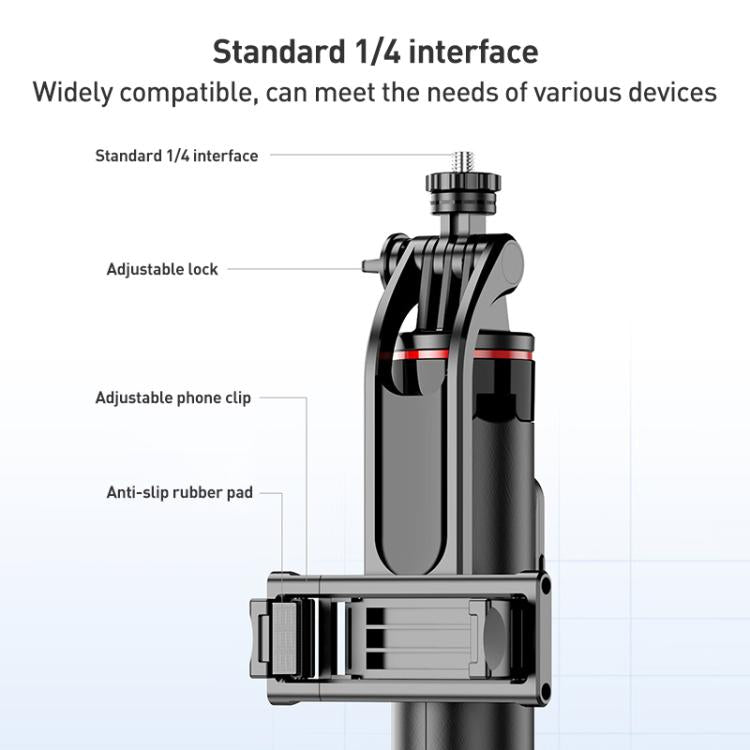 Lenovo Thinkplus H1V Premium Aluminum Alloy Bluetooth Selfie Stick, 1.3m