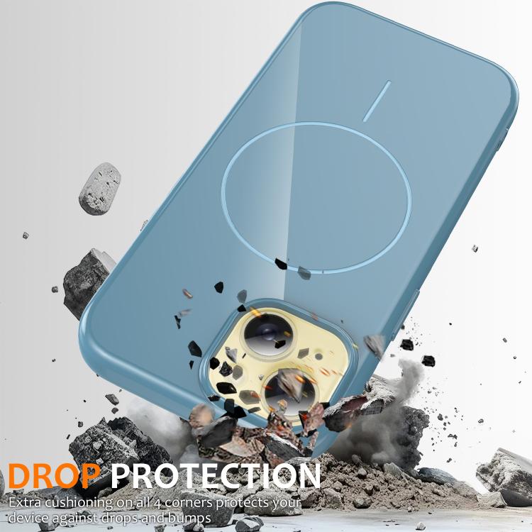 Glossy TPU Shockproof MagSafe Phone Case with Lanyard