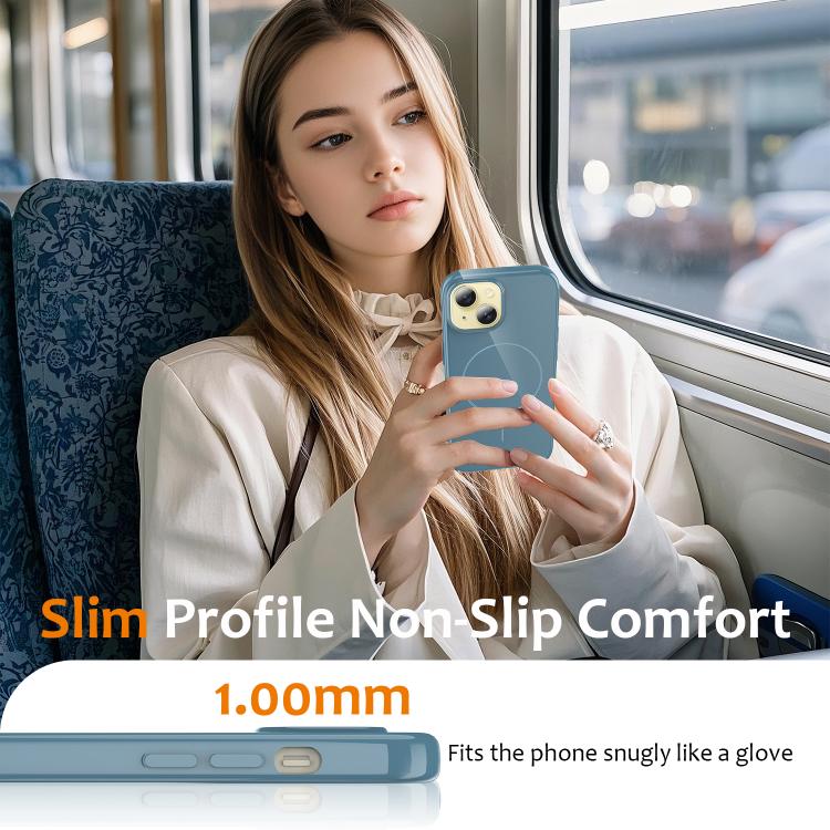 Glossy TPU Shockproof MagSafe Phone Case with Lanyard