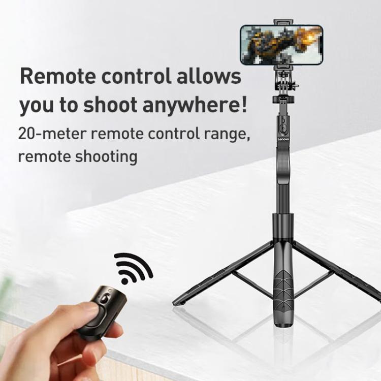 Lenovo Thinkplus H18L Premium Aluminum Alloy Bluetooth Selfie Stick, 1.8m