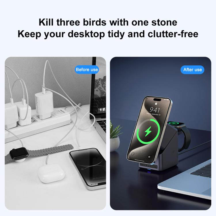 X11 180 Degree Rotation 4 in 1 Magnetic Wireless Charging