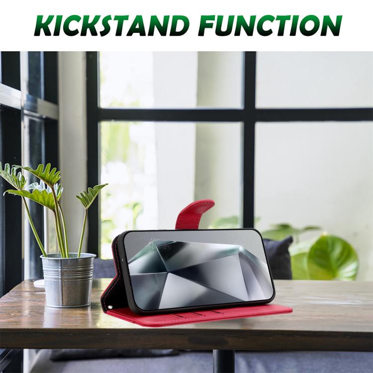 Dual-Folded S-shape Leather Phone Case