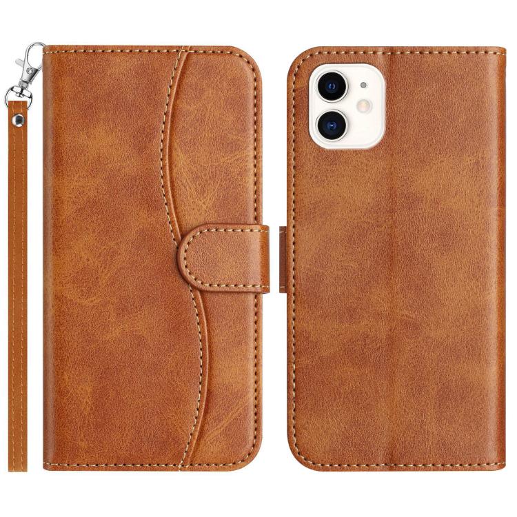 Dual-Folded S-shape Leather Phone Case