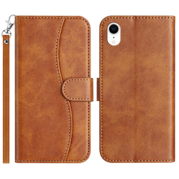 Dual-Folded S-shape Leather Phone Case