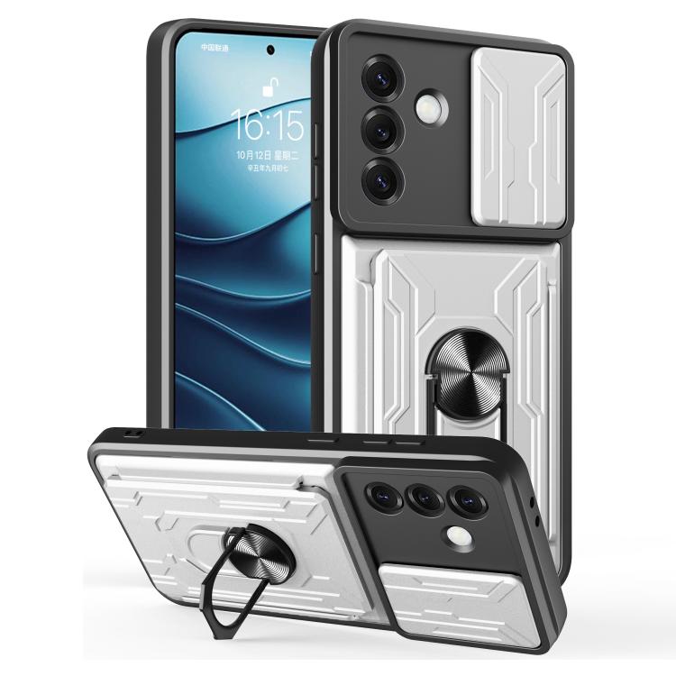Sliding Camshield TPU+PC Phone Case with Card Slot, For Samsung Galaxy S26+ 5G, For Samsung Galaxy S26 Ultra 5G, For Samsung Galaxy S26 5G, For Samsung Galaxy S25 5G, For Samsung Galaxy S25+ 5G, For Samsung Galaxy S25 Ultra 5G