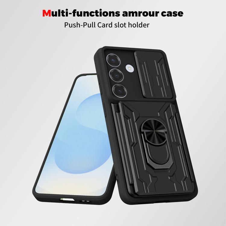 Sliding Camshield TPU+PC Phone Case with Card Slot, For Samsung Galaxy S26+ 5G, For Samsung Galaxy S26 Ultra 5G, For Samsung Galaxy S26 5G, For Samsung Galaxy S25 5G, For Samsung Galaxy S25+ 5G, For Samsung Galaxy S25 Ultra 5G