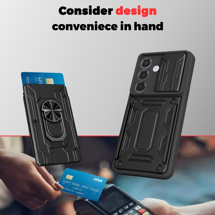 Sliding Camshield TPU+PC Phone Case with Card Slot, For Samsung Galaxy S26+ 5G, For Samsung Galaxy S26 Ultra 5G, For Samsung Galaxy S26 5G, For Samsung Galaxy S25 5G, For Samsung Galaxy S25+ 5G, For Samsung Galaxy S25 Ultra 5G