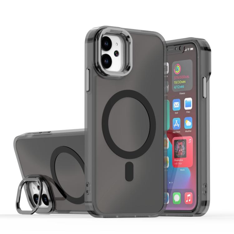 Plating Gradient Discolor MagSafe Phone Case with Holder