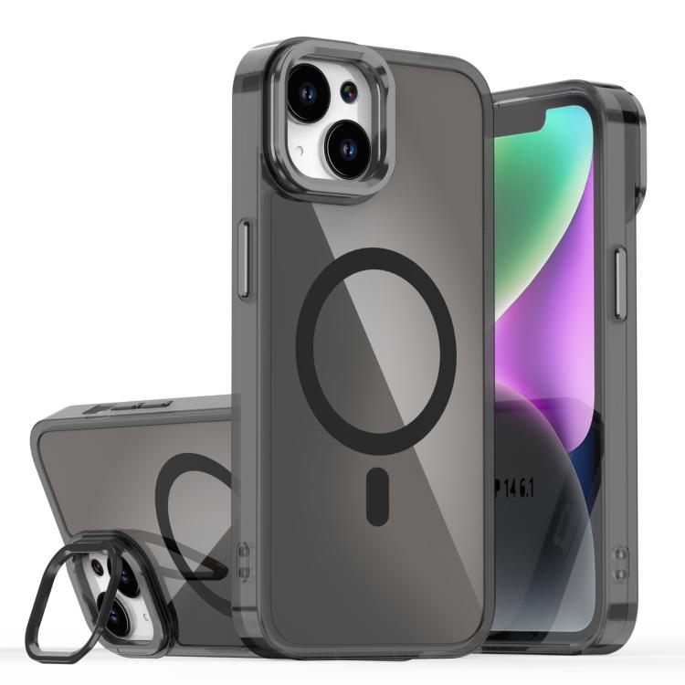 Plating Gradient Discolor MagSafe Phone Case with Holder