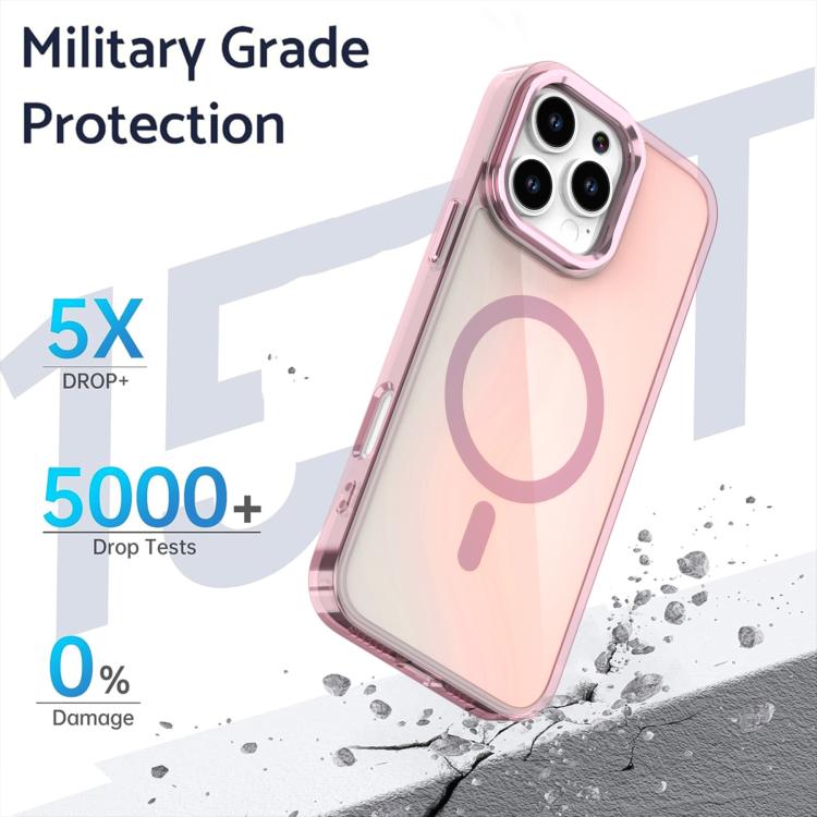 Plating Gradient Discolor MagSafe Phone Case with Holder