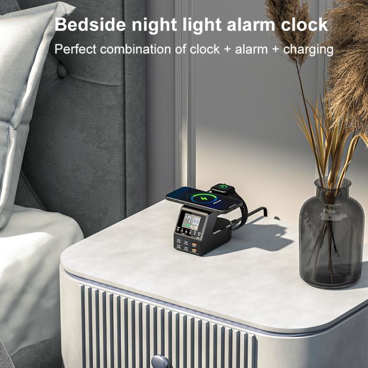 9 in 1 240W Multifunctional Multi-Port Charging Station with Alarm Function