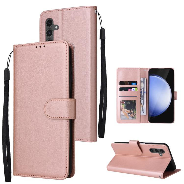 3-Card Slots Multifunctional Leather Phone Case, For Samsung Galaxy S26+ 5G, For Samsung Galaxy S26 Ultra 5G, For Samsung Galaxy S26 5G, For Samsung Galaxy S25 FE 5G, For Samsung Galaxy S25 Edge 5G