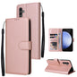 3-Card Slots Multifunctional Leather Phone Case, For Galaxy S26 FE / S25 FE 5G, For Galaxy S26+ 5G, For Galaxy S26 Ultra 5G, For Galaxy S26 5G, For Galaxy S25 Edge 5G