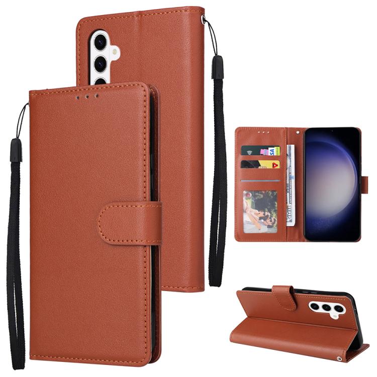 3-Card Slots Multifunctional Leather Phone Case, For Galaxy S26 FE / S25 FE 5G, For Galaxy S26+ 5G, For Galaxy S26 Ultra 5G, For Galaxy S26 5G, For Galaxy S25 Edge 5G