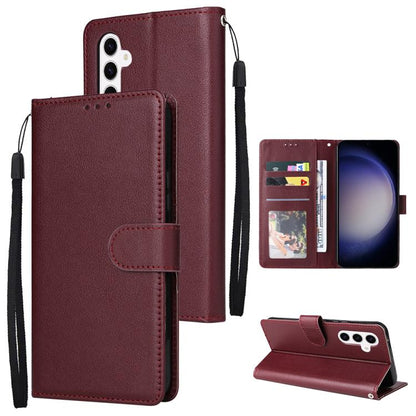 3-Card Slots Multifunctional Leather Phone Case, For Galaxy S26 FE / S25 FE 5G, For Galaxy S26+ 5G, For Galaxy S26 Ultra 5G, For Galaxy S26 5G, For Galaxy S25 Edge 5G