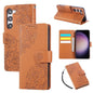 Rose Flower Embossed 3-Card Slots Leather Phone Case, For Samsung Galaxy S24 Ultra 5G, For Samsung Galaxy S23 FE 5G, For Samsung Galaxy S23 Ultra 5G, For Samsung Galaxy S23+ 5G, For Samsung Galaxy S23 5G, For Samsung Galaxy S22 Ultra 5G                ...