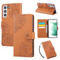 Rose Flower Embossed 3-Card Slots Leather Phone Case, For Samsung Galaxy S24 Ultra 5G, For Samsung Galaxy S23 FE 5G, For Samsung Galaxy S23 Ultra 5G, For Samsung Galaxy S23+ 5G, For Samsung Galaxy S23 5G, For Samsung Galaxy S22 Ultra 5G                ...