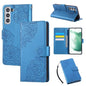 Rose Flower Embossed 3-Card Slots Leather Phone Case, For Samsung Galaxy S24 Ultra 5G, For Samsung Galaxy S23 FE 5G, For Samsung Galaxy S23 Ultra 5G, For Samsung Galaxy S23+ 5G, For Samsung Galaxy S23 5G, For Samsung Galaxy S22 Ultra 5G                ...