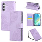 Rose Flower Embossed 3-Card Slots Leather Phone Case, For Samsung Galaxy S24 Ultra 5G, For Samsung Galaxy S23 FE 5G, For Samsung Galaxy S23 Ultra 5G, For Samsung Galaxy S23+ 5G, For Samsung Galaxy S23 5G, For Samsung Galaxy S22 Ultra 5G                ...