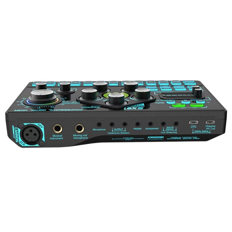 SX91 Multi-function Professional Mixer Mobile Phone Computer Live Streaming Sound Card