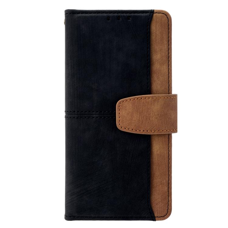 Color Stitching Skin Feel Leather RFID Blocking Phone Case
