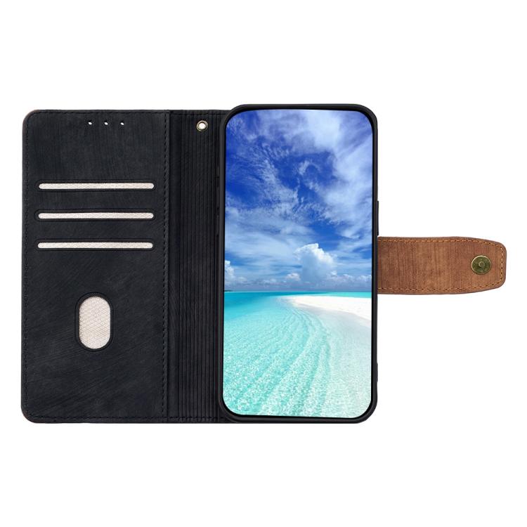 Color Stitching Skin Feel Leather RFID Blocking Phone Case