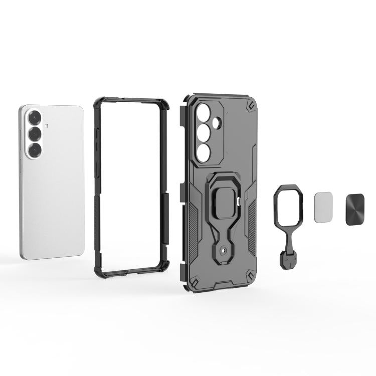 Metal Kickstand TPU Hybrid PC Phone Case, For Samsung Galaxy S26+ 5G, For Samsung Galaxy S26 Edge 5G, For Samsung Galaxy S26 Ultra 5G, For Samsung Galaxy S26 5G, For Samsung Galaxy S25 Edge 5G, For Samsung Galaxy S25 5G, For Samsung Galaxy S25+ 5G     ...