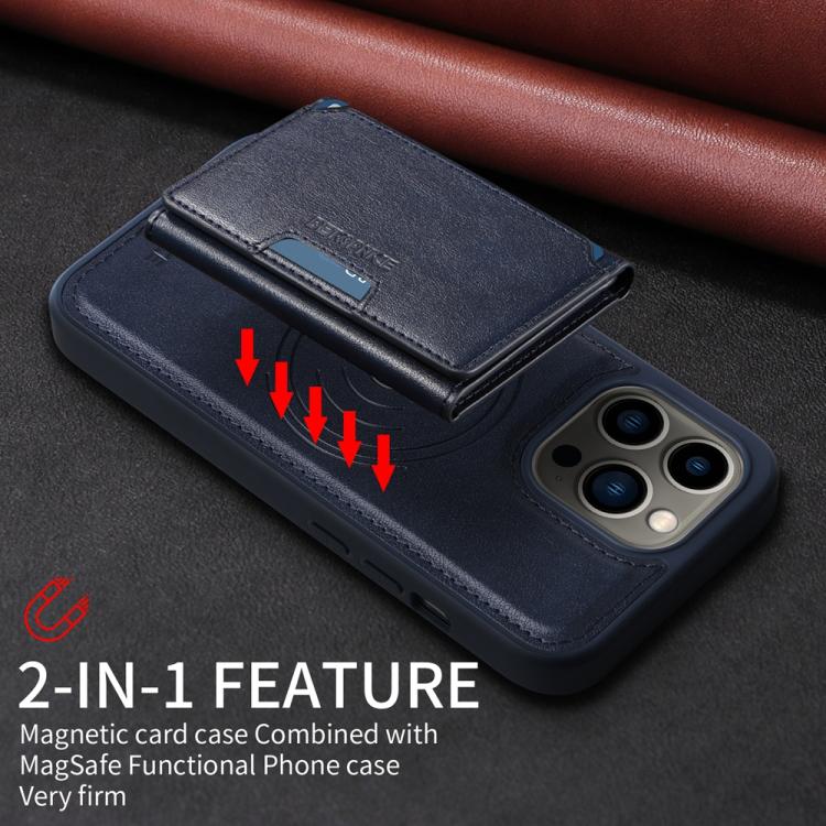 BETOPNICE Horizontal Flip Detachable MagSafe Wallet Phone Case