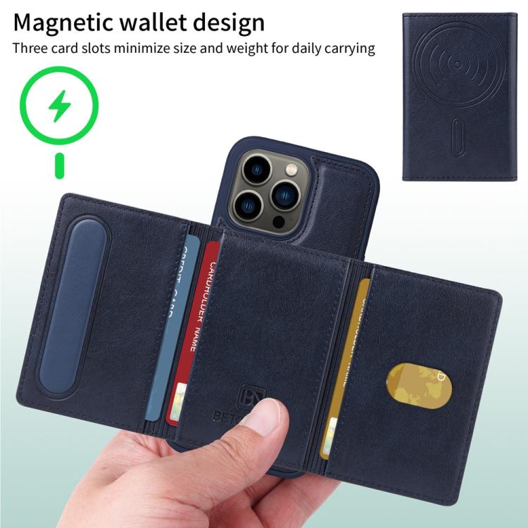 BETOPNICE Horizontal Flip Detachable MagSafe Wallet Phone Case