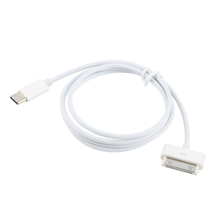 USB-C / Type-C to 30 Pin Data Sync Charing Cable, Length: 1m