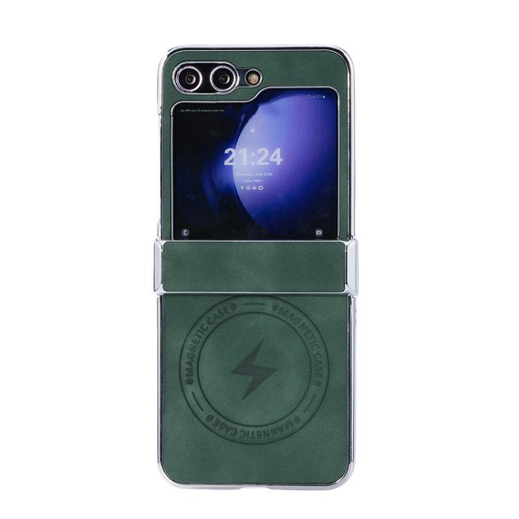 Electroplated PC Sheepskin Invisible Magnetic MagSafe Folding Phone Case