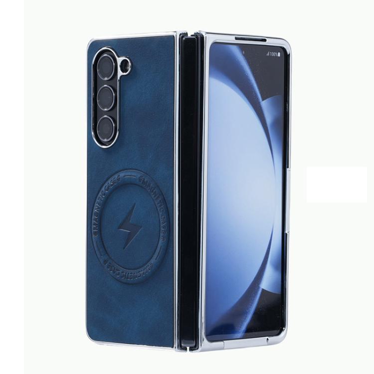 Electroplated PC Sheepskin Invisible Magnetic MagSafe Folding Phone Case