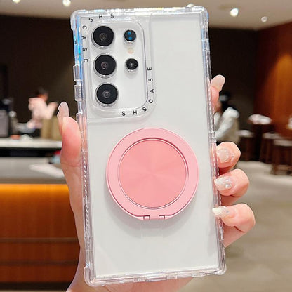 Dreamland Transparent MagSafe Holder Phone Case, For Samsung Galaxy S21 Ultra 5G