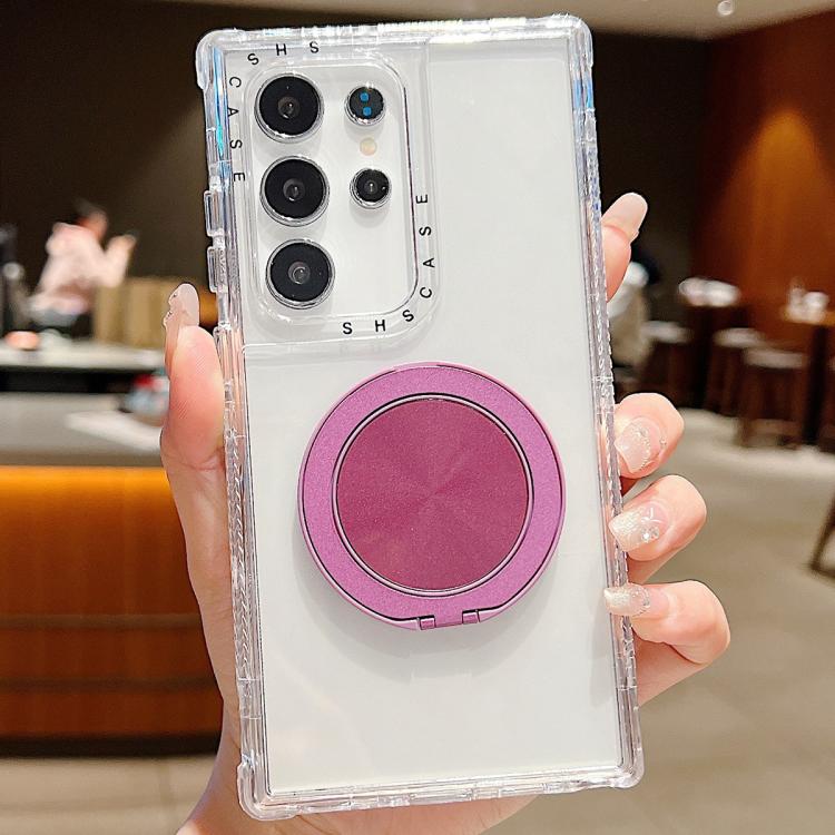 Dreamland Transparent MagSafe Holder Phone Case, For Samsung Galaxy S23 5G, For Samsung Galaxy S22 Ultra 5G, For Samsung Galaxy S22+ 5G, For Samsung Galaxy S22 5G, For Samsung Galaxy S21 5G, For Samsung Galaxy S21+ 5G
