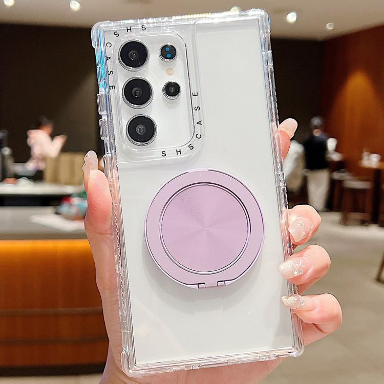 Dreamland Transparent MagSafe Holder Phone Case, For Samsung Galaxy S25 / S24 5G, For Samsung Galaxy S25+ / S24+ 5G, For Samsung Galaxy S25 Ultra / S24 Ultra 5G, For Samsung Galaxy S23 FE 5G, For Samsung Galaxy S23 Ultra 5G, For Samsung Galaxy S23+ 5G