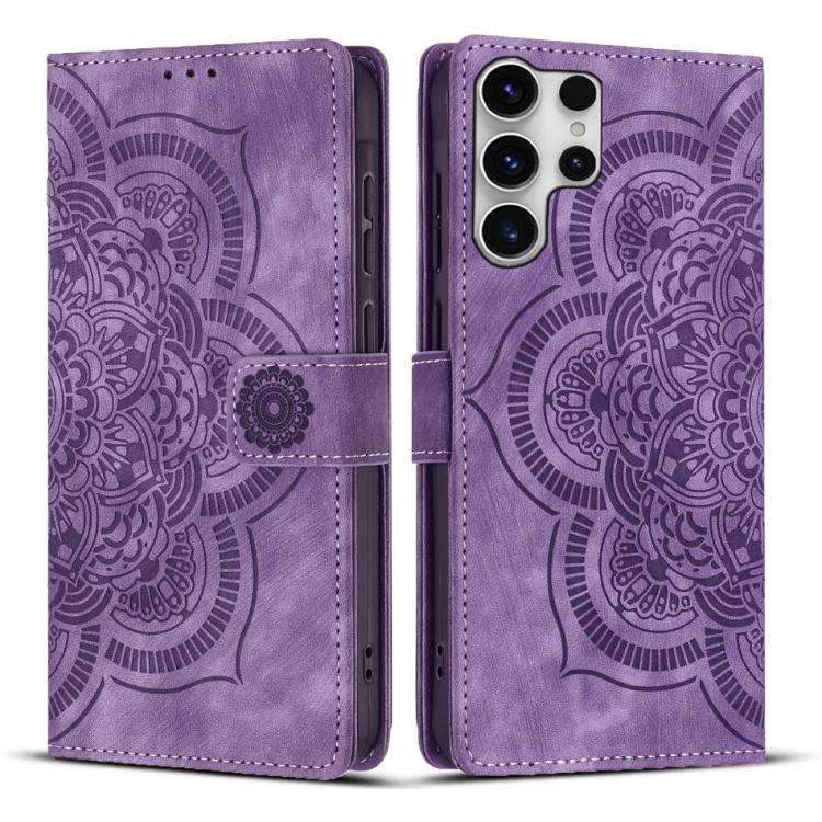 Mandala Embossed Retro Frosted Leather Phone Case, For Samsung Galaxy S26+ 5G, For Samsung Galaxy S26 Edge 5G, For Samsung Galaxy S26 Ultra 5G, For Samsung Galaxy S26 5G, For Samsung Galaxy S25 FE 5G, For Samsung Galaxy S25 Edge 5G                     ...