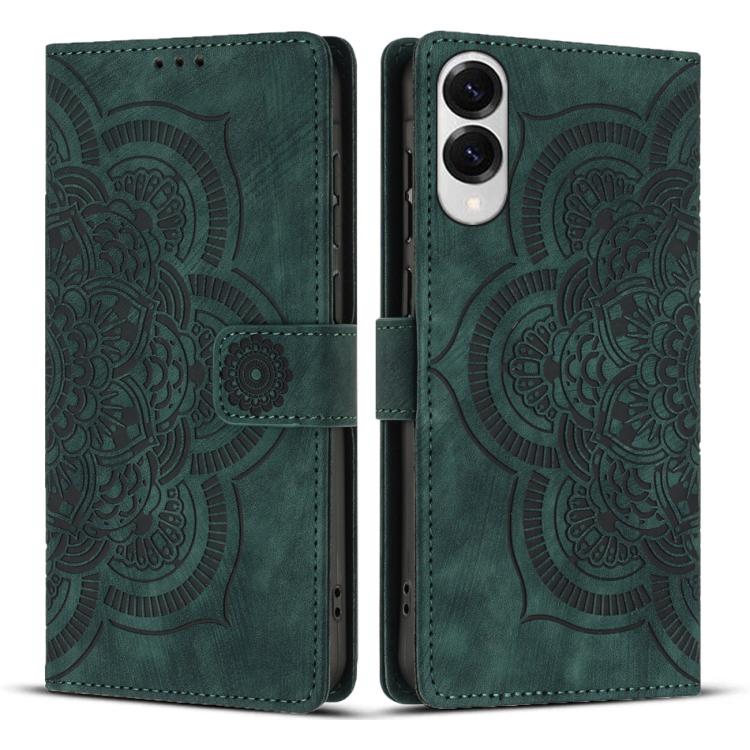 Mandala Embossed Retro Frosted Leather Phone Case, For Galaxy S26 FE 5G, For Samsung Galaxy S26+ 5G, For Samsung Galaxy S26 Edge 5G, For Samsung Galaxy S26 Ultra 5G, For Samsung Galaxy S26 5G, For Samsung Galaxy S25 FE 5G, For Samsung Galaxy S25 Edge 5...