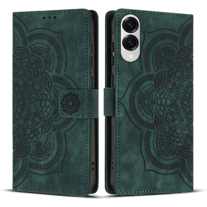 Mandala Embossed Retro Frosted Leather Phone Case, For Galaxy S26 FE 5G, For Samsung Galaxy S26+ 5G, For Samsung Galaxy S26 Edge 5G, For Samsung Galaxy S26 Ultra 5G, For Samsung Galaxy S26 5G, For Samsung Galaxy S25 FE 5G, For Samsung Galaxy S25 Edge 5...