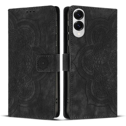 Mandala Embossed Retro Frosted Leather Phone Case, For Galaxy S26 FE 5G, For Samsung Galaxy S26+ 5G, For Samsung Galaxy S26 Edge 5G, For Samsung Galaxy S26 Ultra 5G, For Samsung Galaxy S26 5G, For Samsung Galaxy S25 FE 5G, For Samsung Galaxy S25 Edge 5...