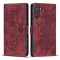Mandala Embossed Retro Frosted Leather Phone Case, For Samsung Galaxy S25 Ultra 5G, For Samsung Galaxy S24 FE 5G, For Samsung Galaxy S24 Ultra 5G, For Samsung Galaxy S24+ 5G, For Samsung Galaxy S24 5G, For Samsung Galaxy S23 FE 5G                      ...