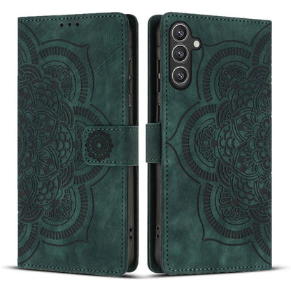 Mandala Embossed Retro Frosted Leather Phone Case, For Samsung Galaxy S25 Ultra 5G, For Samsung Galaxy S24 FE 5G, For Samsung Galaxy S24 Ultra 5G, For Samsung Galaxy S24+ 5G, For Samsung Galaxy S24 5G, For Samsung Galaxy S23 FE 5G                      ...