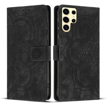 Mandala Embossed Retro Frosted Leather Phone Case, For Samsung Galaxy S25 Ultra 5G, For Samsung Galaxy S24 FE 5G, For Samsung Galaxy S24 Ultra 5G, For Samsung Galaxy S24+ 5G, For Samsung Galaxy S24 5G, For Samsung Galaxy S23 FE 5G                      ...
