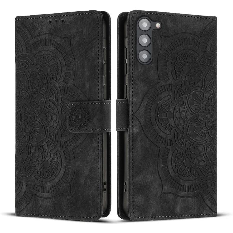 Mandala Embossed Retro Frosted Leather Phone Case, For Samsung Galaxy S25 Ultra 5G, For Samsung Galaxy S24 FE 5G, For Samsung Galaxy S24 Ultra 5G, For Samsung Galaxy S24+ 5G, For Samsung Galaxy S24 5G, For Samsung Galaxy S23 FE 5G                      ...