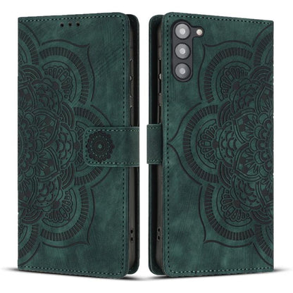 Mandala Embossed Retro Frosted Leather Phone Case, For Samsung Galaxy S25 Ultra 5G, For Samsung Galaxy S24 FE 5G, For Samsung Galaxy S24 Ultra 5G, For Samsung Galaxy S24+ 5G, For Samsung Galaxy S24 5G, For Samsung Galaxy S23 FE 5G                      ...