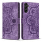 Mandala Embossed Retro Frosted Leather Phone Case, For Samsung Galaxy S25 Ultra 5G, For Samsung Galaxy S24 FE 5G, For Samsung Galaxy S24 Ultra 5G, For Samsung Galaxy S24+ 5G, For Samsung Galaxy S24 5G, For Samsung Galaxy S23 FE 5G                      ...