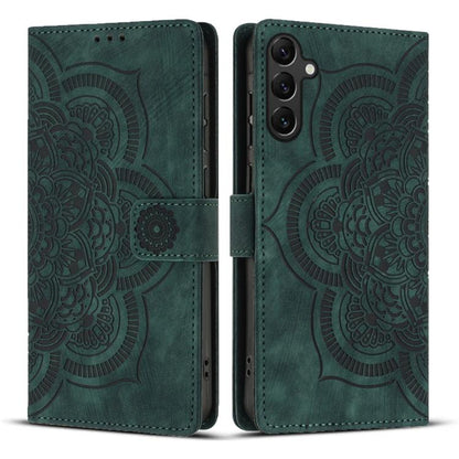 Mandala Embossed Retro Frosted Leather Phone Case, For Samsung Galaxy S25 Ultra 5G, For Samsung Galaxy S24 FE 5G, For Samsung Galaxy S24 Ultra 5G, For Samsung Galaxy S24+ 5G, For Samsung Galaxy S24 5G, For Samsung Galaxy S23 FE 5G                      ...